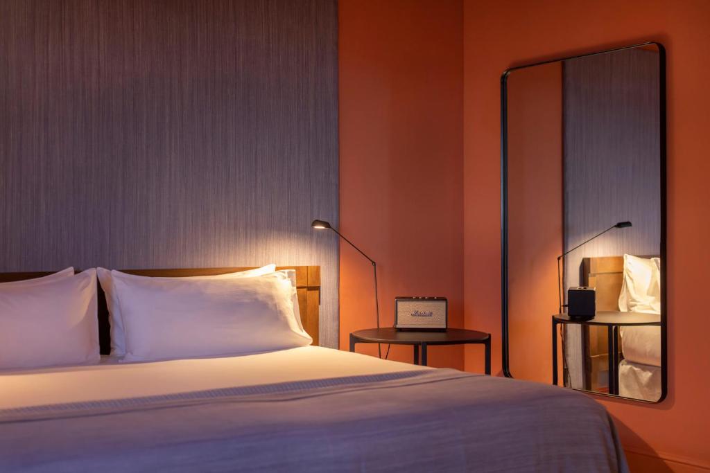 Postel nebo postele na pokoji v ubytování Hotel Calatrava