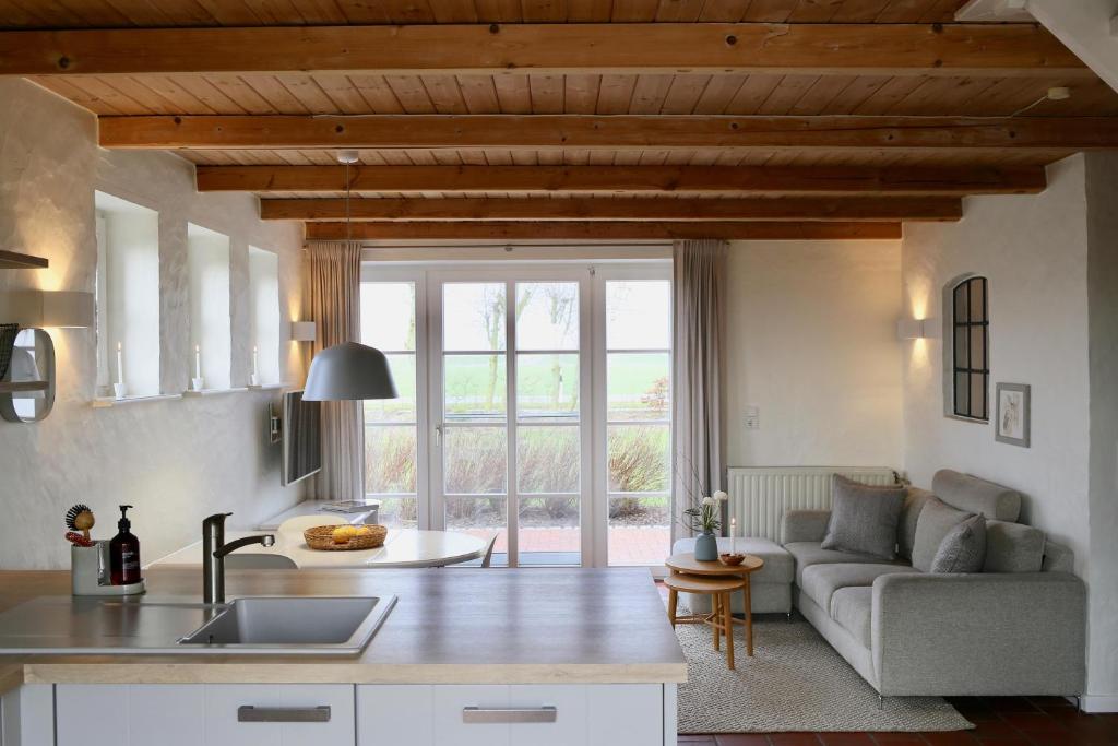 Posezení v ubytování Ferienwohnung "Habel" an der Nordsee