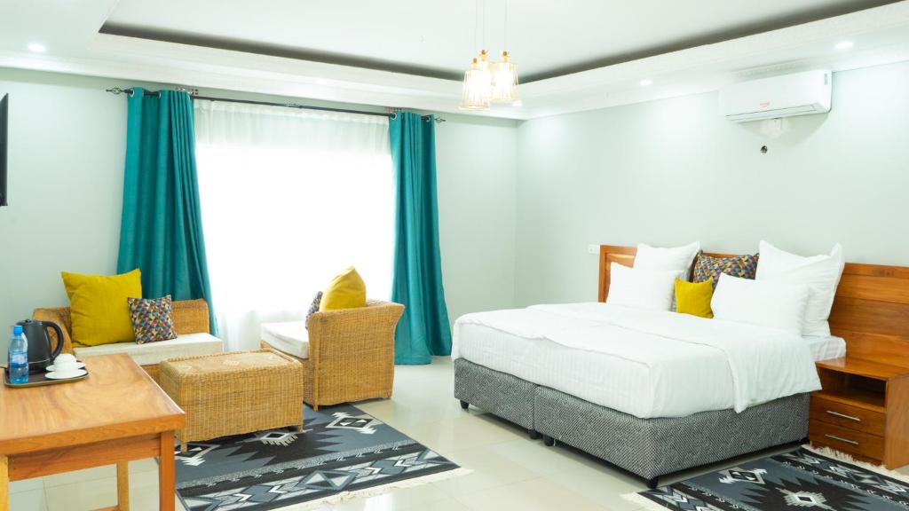 Ένα ή περισσότερα κρεβάτια σε δωμάτιο στο Chobwe Lodge