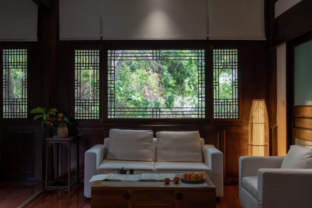 Posezení v ubytování Jun Bo Xuan Boutique Hotel