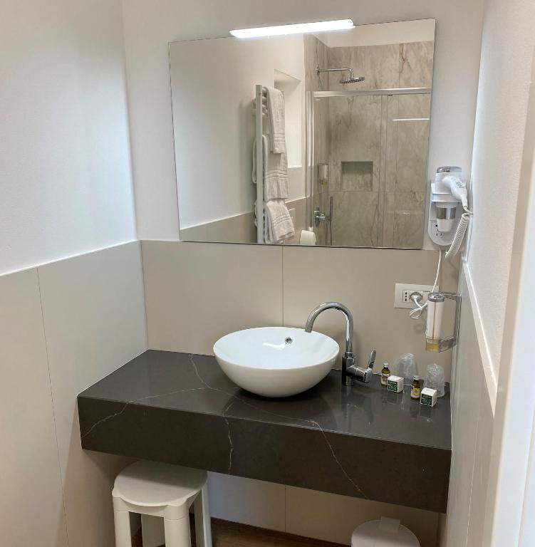 Koupelna v ubytování Hotel Pai