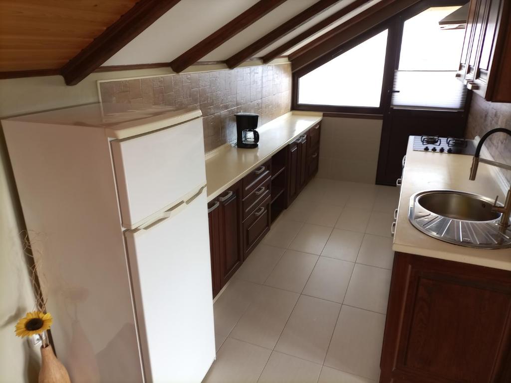 Kuchyň nebo kuchyňský kout v ubytování Apartments Ingrid