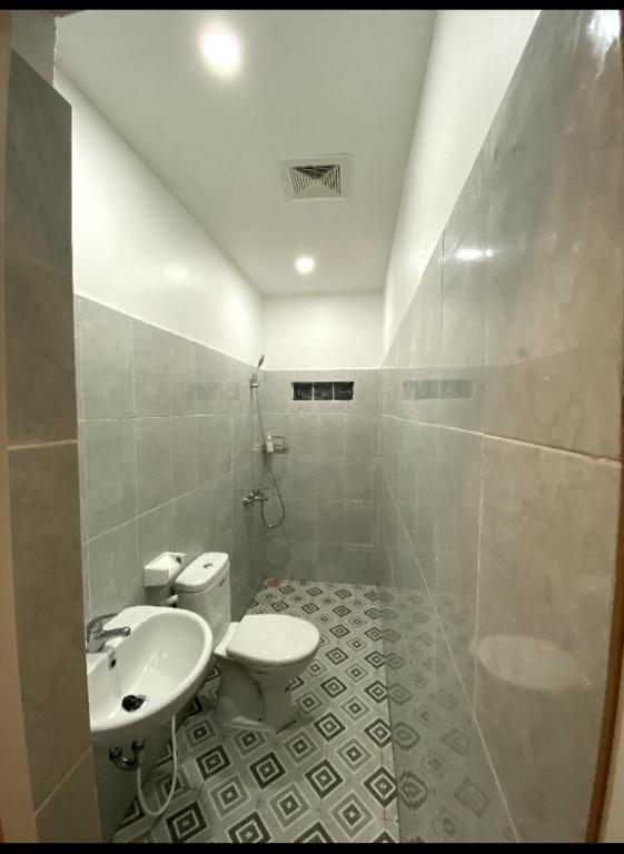 Koupelna v ubytování Sukha homestay