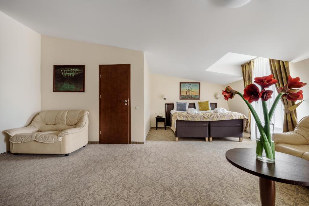 Posezení v ubytování Euterpe Hotel