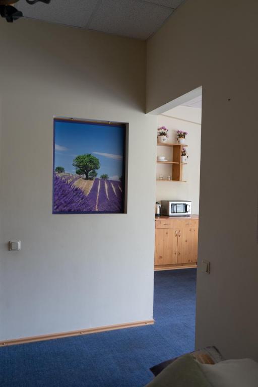 Kuchyň nebo kuchyňský kout v ubytování Riga Unimars Hotel