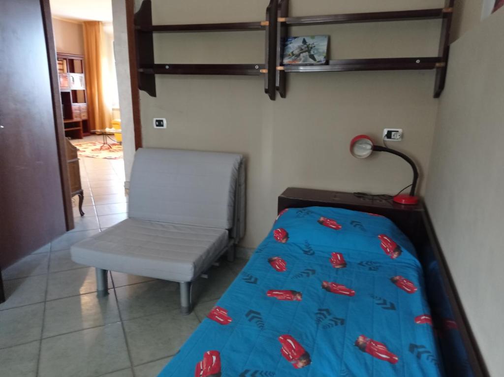 Posteľ alebo postele v izbe v ubytovaní Appartamento con incantevole vista mare