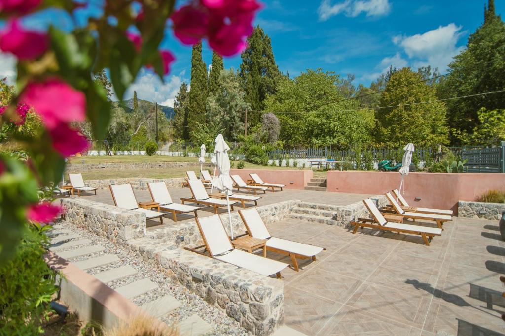 Zahrada ubytování Dominoes Corfu