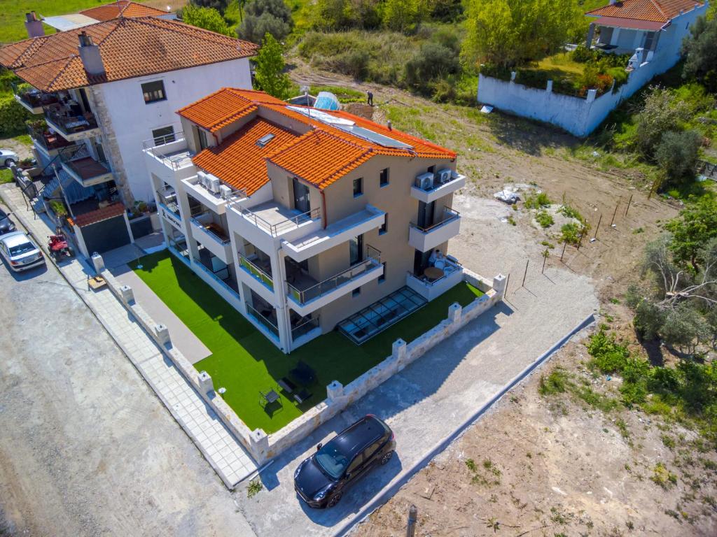 Budova, kde se aparthotel nachází