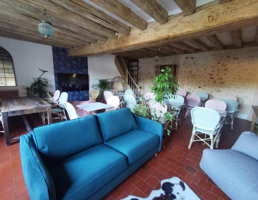 Posedenie v ubytovaní Ancien hôtel particulier avec patio