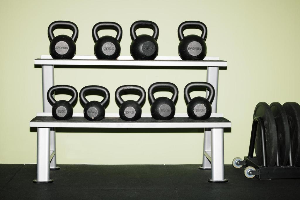 Fitness centrum a/nebo fitness zařízení v ubytování Riders Hotel