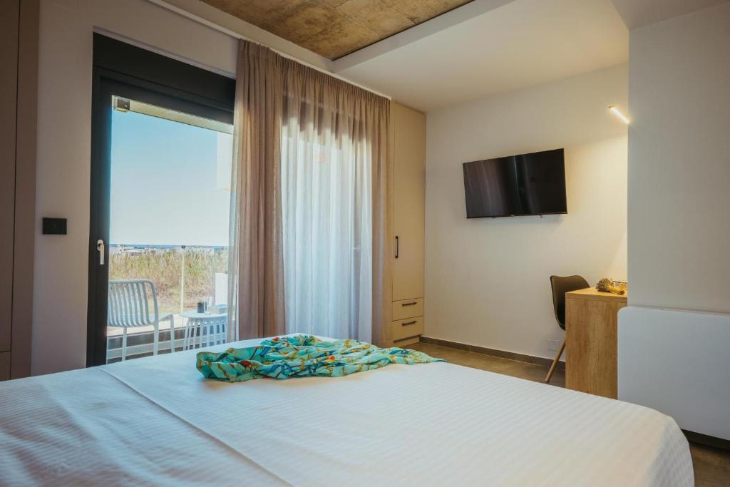 Postel nebo postele na pokoji v ubytování Anemmaro Villa 1 in Crete