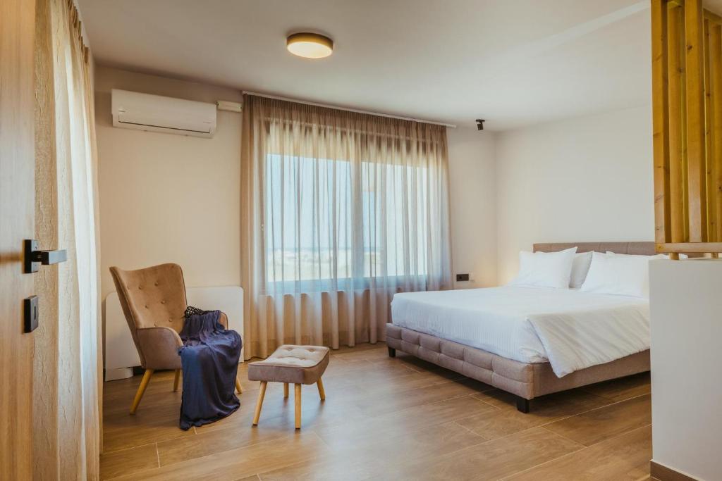 Postel nebo postele na pokoji v ubytování Anemmaro Villa 1 in Crete