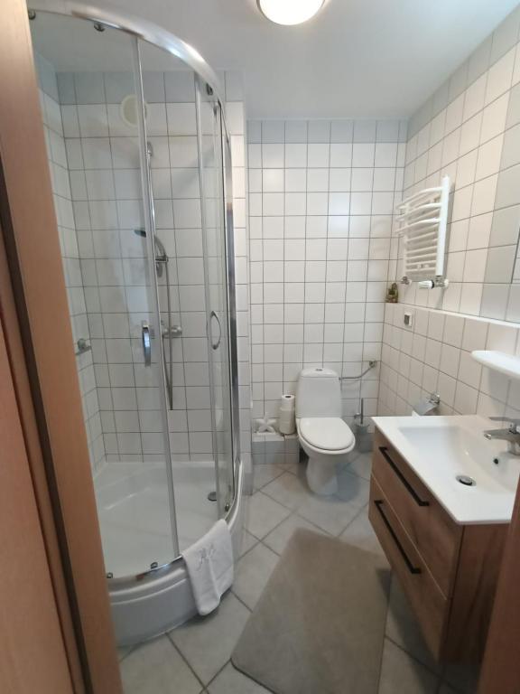 Kúpeľňa v ubytovaní Rezydencja Bielik