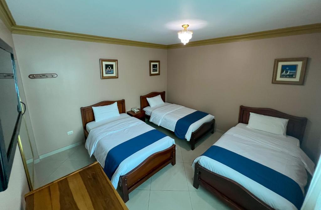 Postel nebo postele na pokoji v ubytování Apart Hotel Hamilton