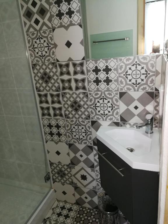 Koupelna v ubytování Gästehaus Fuchsröhre