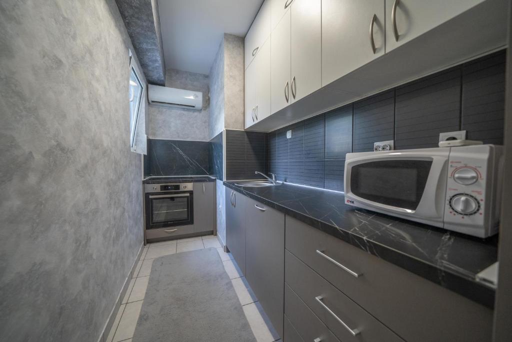 Kuchyň nebo kuchyňský kout v ubytování Apartman Anja