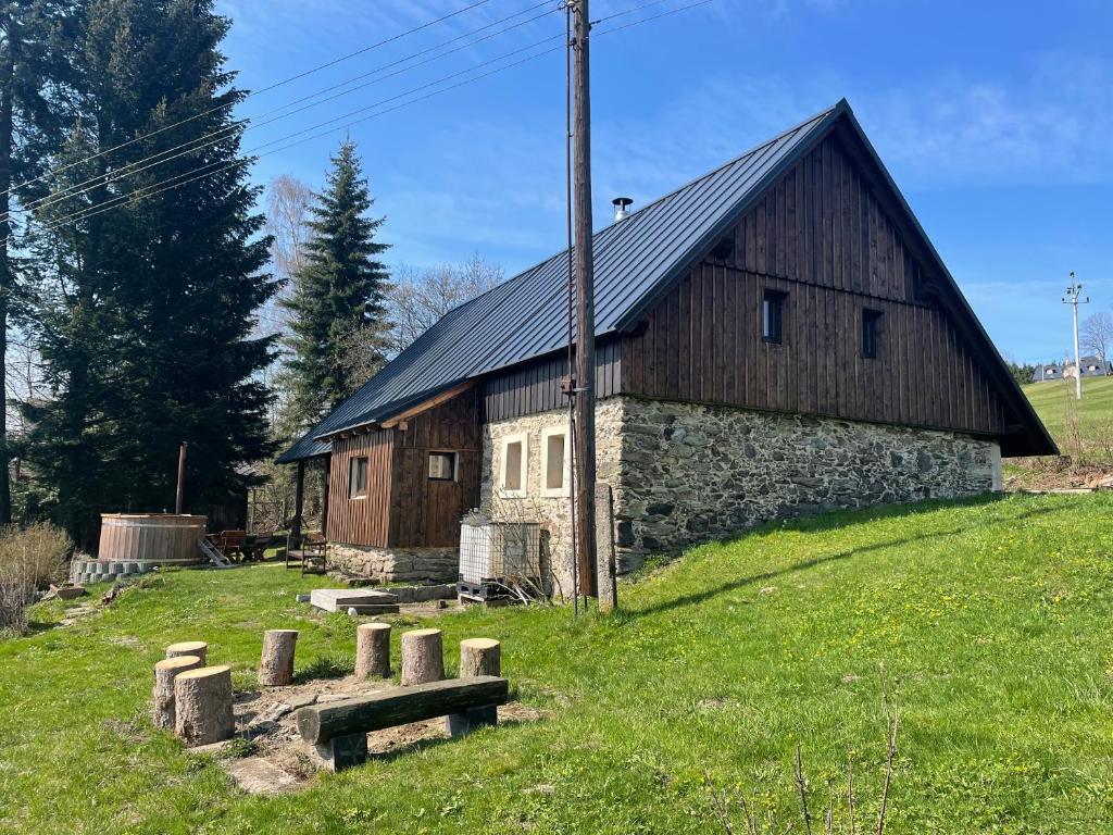 Zahrada ubytování Venkovská chalupa