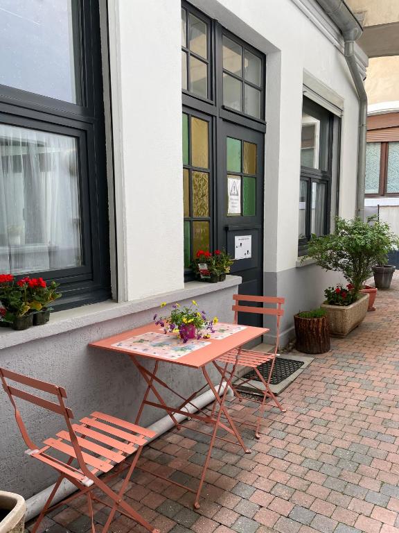 Balkón nebo terasa v ubytování Hôtel De L'Ill