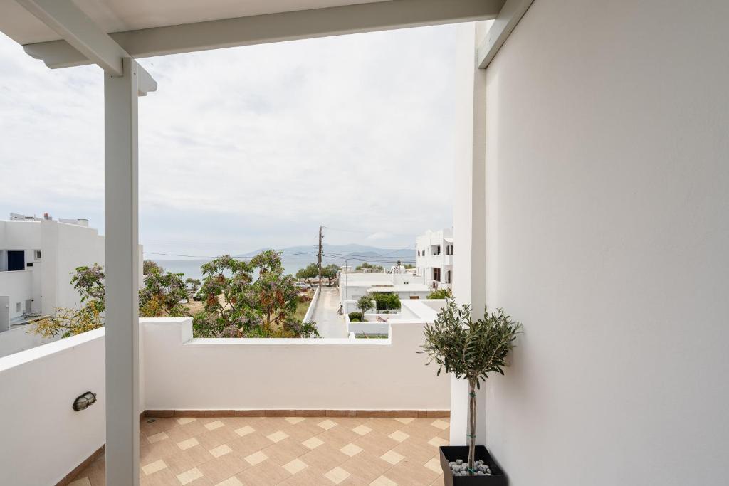 Balkón alebo terasa v ubytovaní Erato Inn Naxos