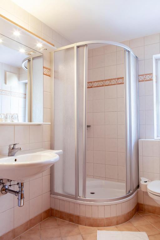 Koupelna v ubytování Hotel Weisser Bär