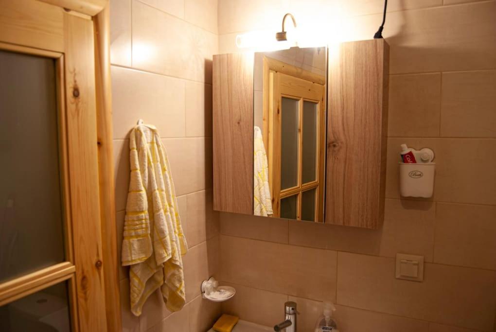 A bathroom at Yangos traditional home
