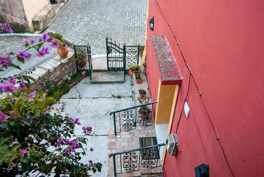 A balcony or terrace at Yangos traditional home
