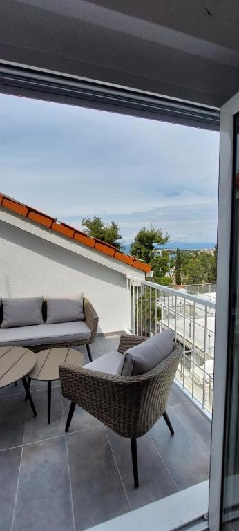 Balkón nebo terasa v ubytování Apartment Olyntha