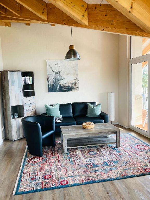 Posezení v ubytování Ferienwohnungen im Hegau
