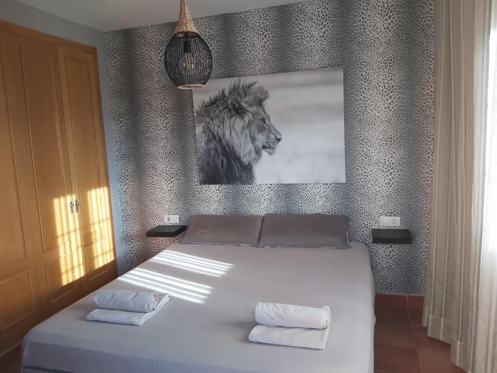 Posteľ alebo postele v izbe v ubytovaní VILLA DEL MAR
