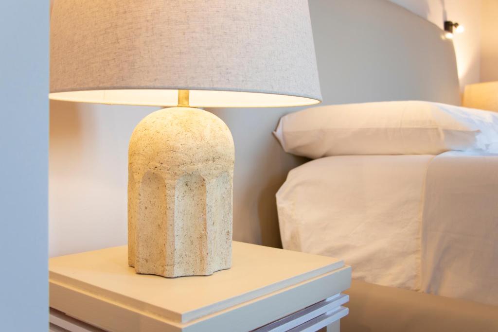 Postel nebo postele na pokoji v ubytování Mahthildis Agriturismo B&B