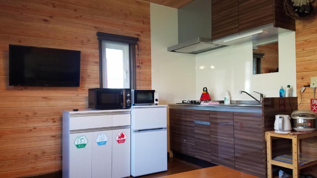 Kuchyň nebo kuchyňský kout v ubytování Cottage Morino Nakamatachi