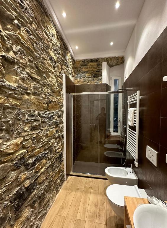 Koupelna v ubytování A Ca' De Mananan Guesthouse