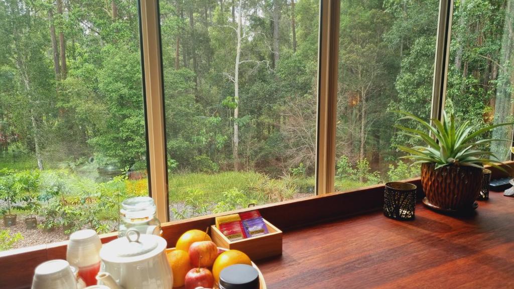 Zahrada ubytování Cosy Studio with Forest Views, Noosa Hinterland