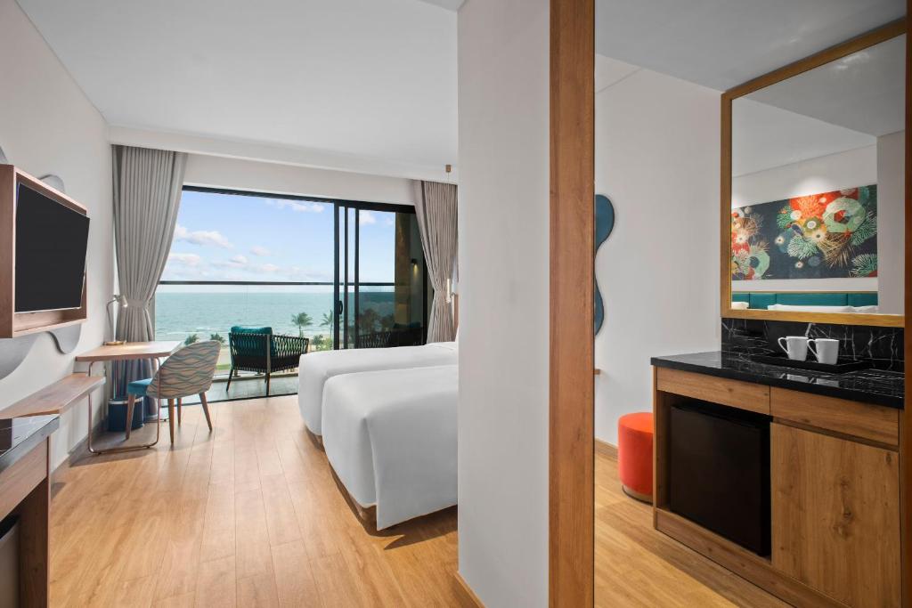 Suite 2 Phòng ngủ có Ban công và Nhìn ra Biển