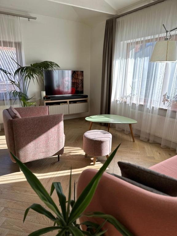 พื้นที่นั่งเล่นของ The Most Central Apartment