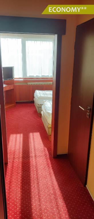 Postel nebo postele na pokoji v ubytování Hotel Ludmila