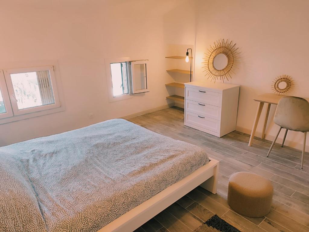 Posteľ alebo postele v izbe v ubytovaní Le Terracotta des Thermes - Climatisé & 3 chambres