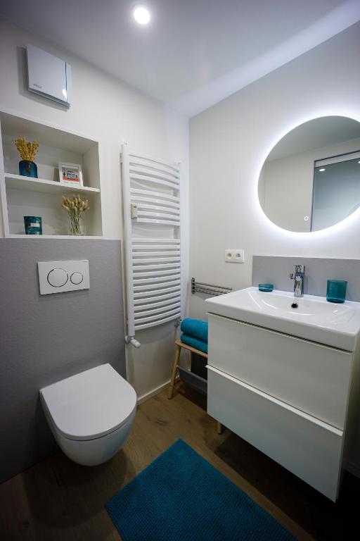 Koupelna v ubytování Gîte La Petite Ourse - gîte de charme citadin