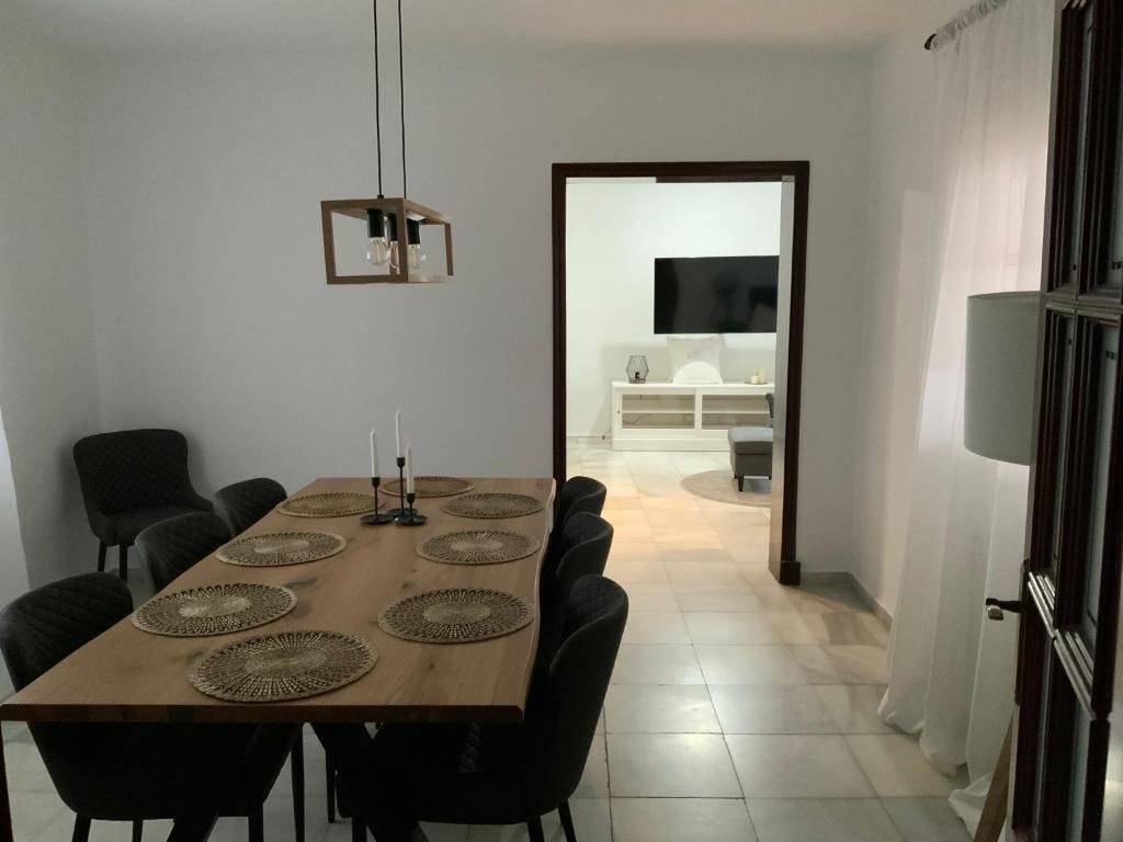 Televízia a/alebo spoločenská miestnosť v ubytovaní Villa dos Torres