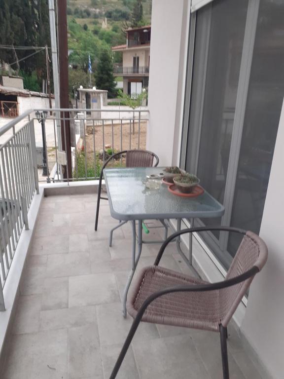 Balkón nebo terasa v ubytování Vagelis 2 Nemea apartments