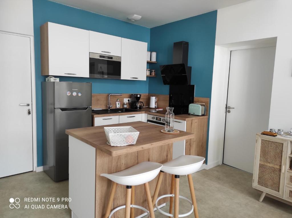 Kuchyňa alebo kuchynka v ubytovaní Appartement La Savinière