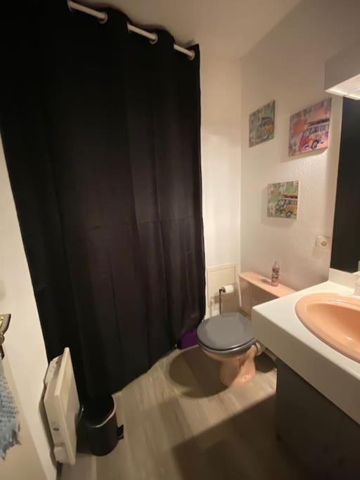 Kúpeľňa v ubytovaní Trimaran Studio 10 mètres de la plage avec balcon/terrasse