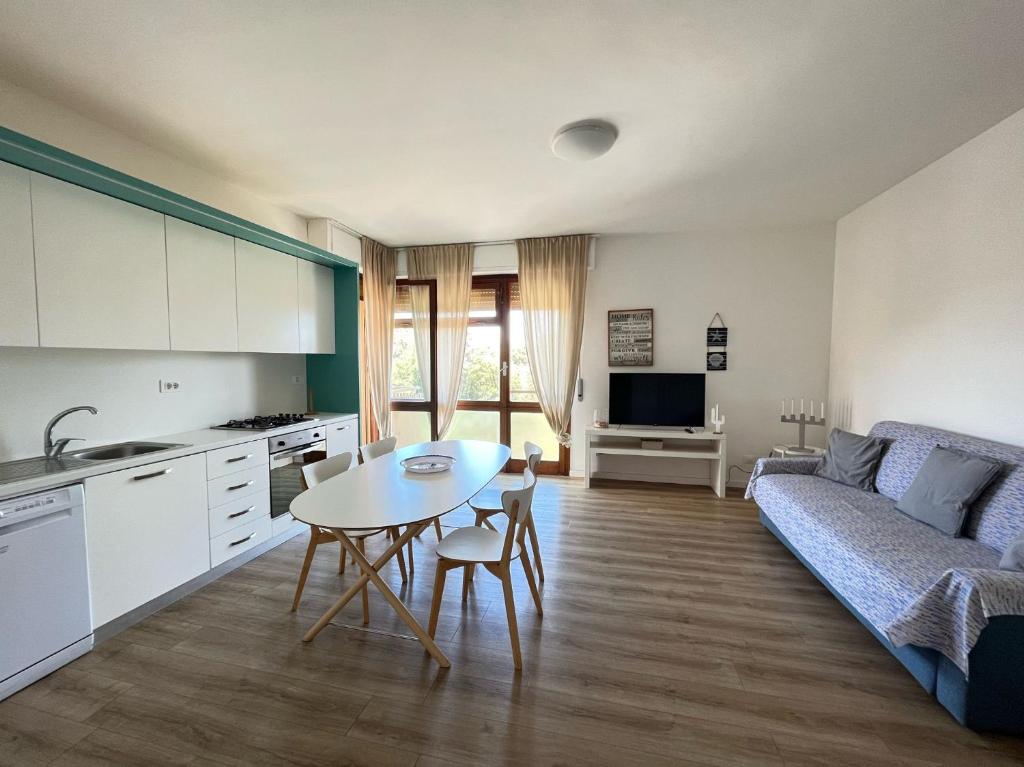 Kuchyň nebo kuchyňský kout v ubytování Vittoria Apartament