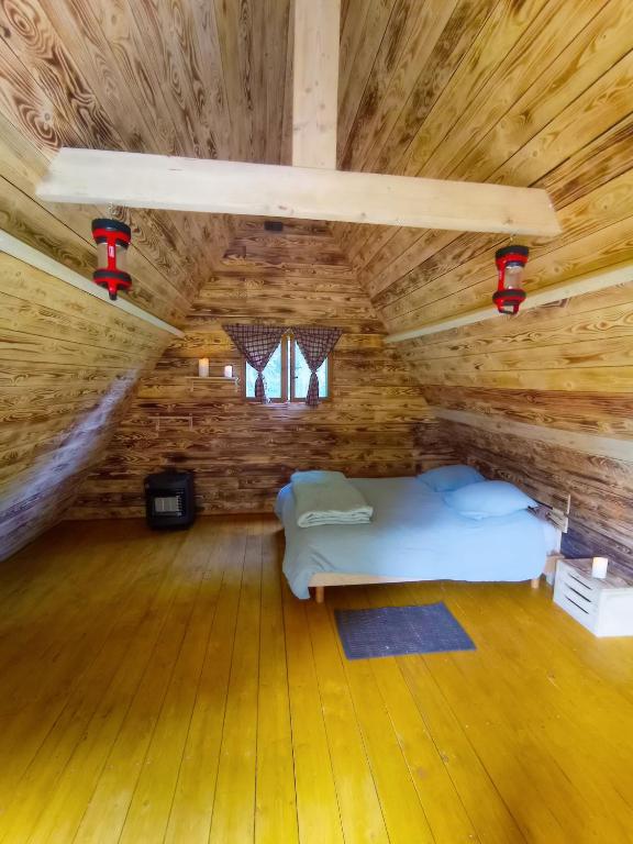 Postel nebo postele na pokoji v ubytování Chez Tombivouac