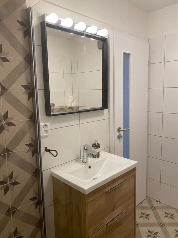 A bathroom at R-Penzion