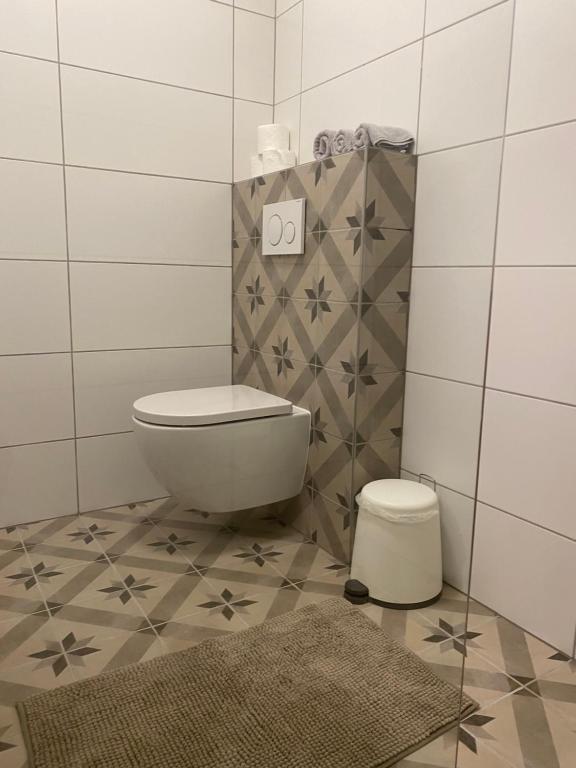A bathroom at R-Penzion