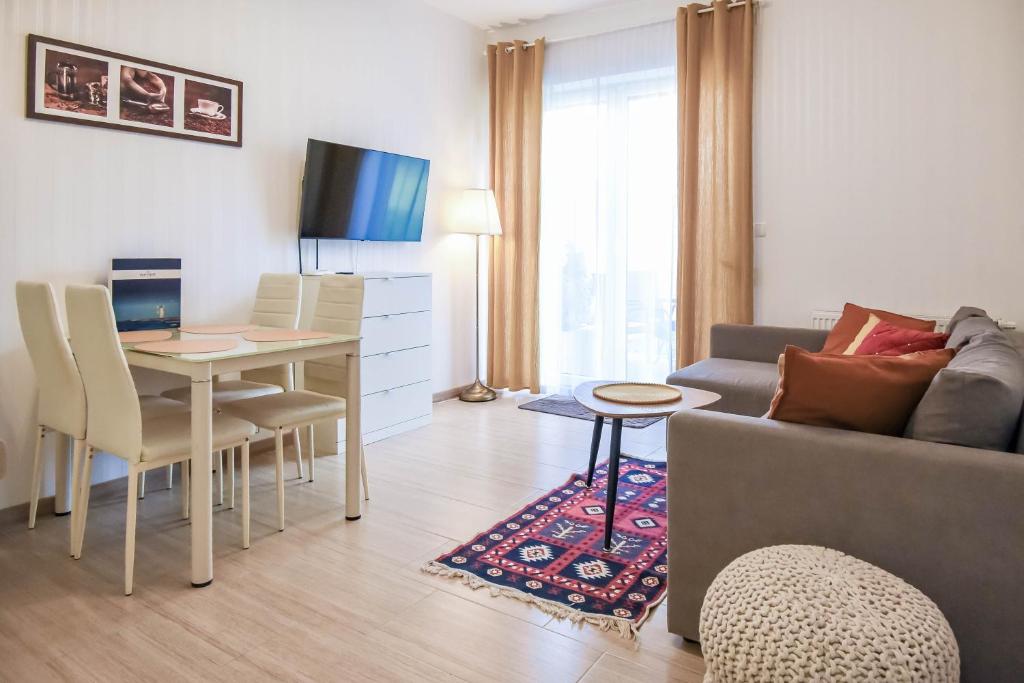Apartamenty na Wyspie - Villa Pegaz - Parking - 一居室公寓配沙发床和免费停车位-01
