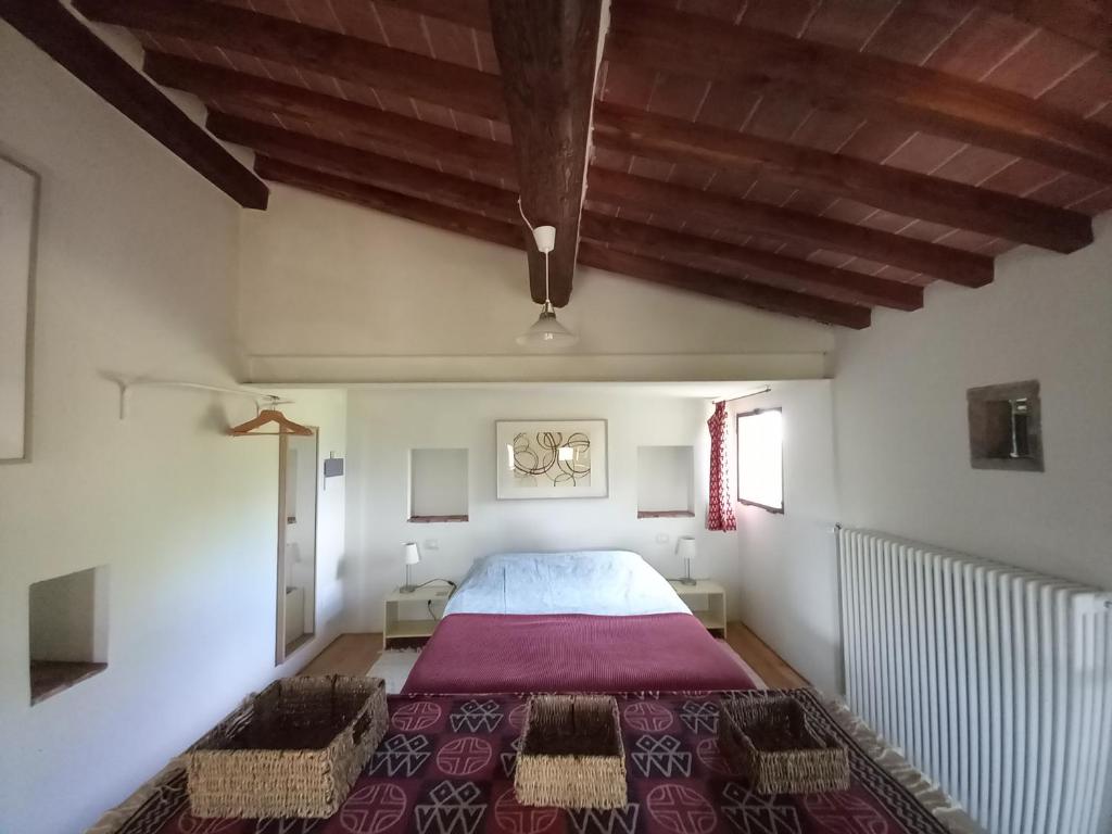 Postel nebo postele na pokoji v ubytování Agriturismo Timignano