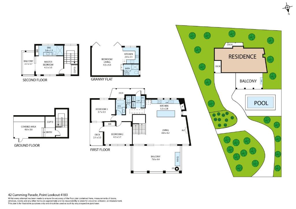 a floor plan of a house at Kahala in Point Lookout
