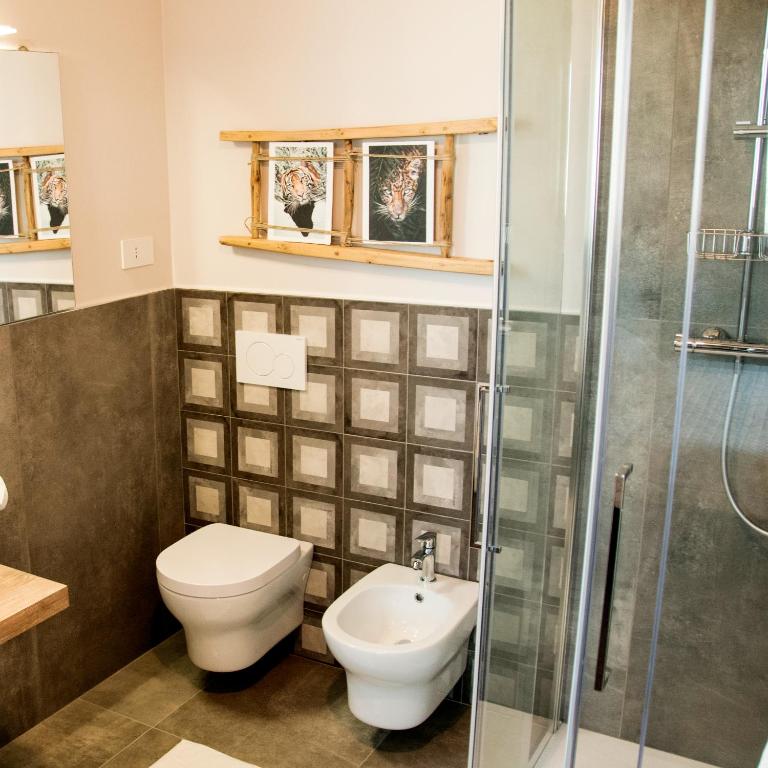 Koupelna v ubytování B&B Belelì Daramba